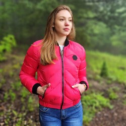 Дамско преходно яке City Angels Jeans, розово 6673